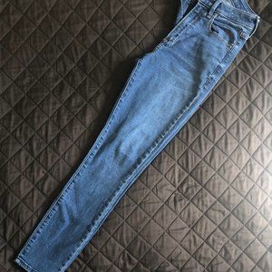 abercrombie & fitch, Curve Love High Rise Super Skinny Ankle Jeans